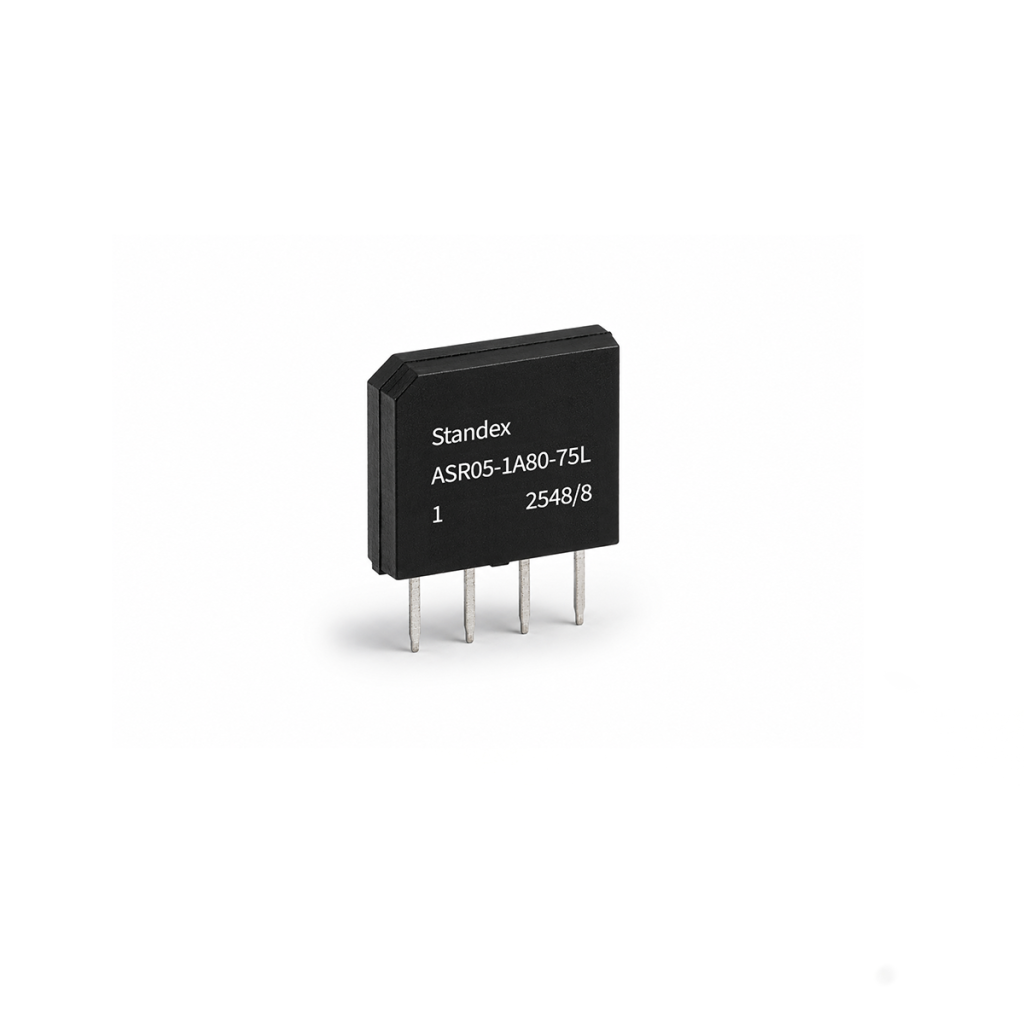 Ultraminiature ASR Series reed relays with SPST-NO contact, up to 10 W/170 VDC, and internal shielding ideal for high-density, precision switching in compact applications.